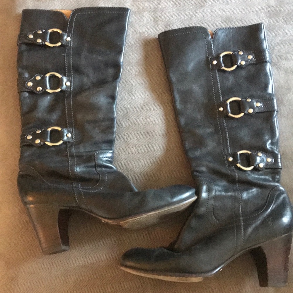 Frye boots sz 10 all leather Fiona 3 Strap